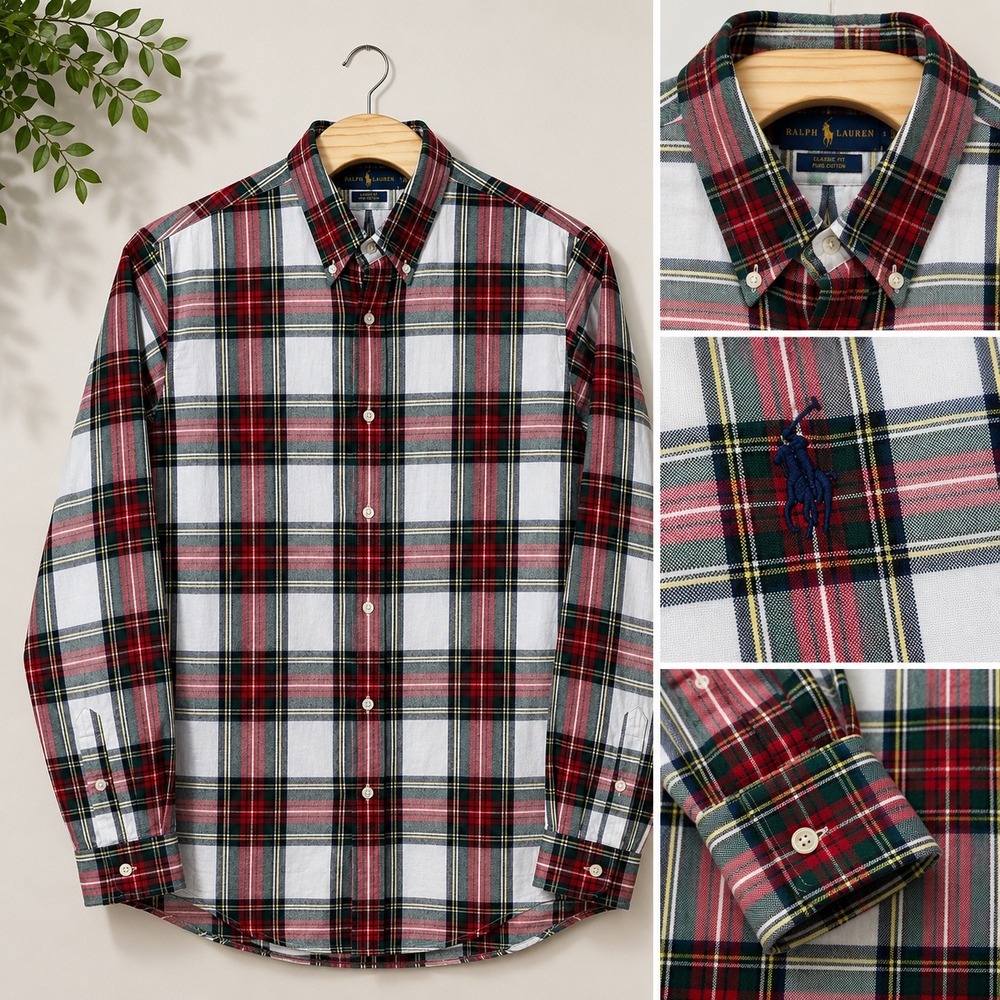 Ralph Lauren Performance Flannel Mens XXL Plaid Classic Fit Holiday EUC